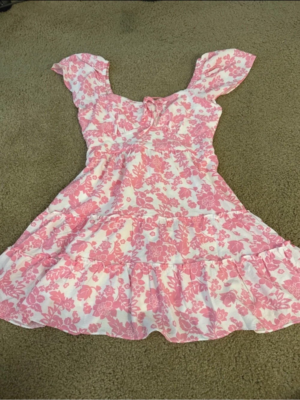Pink Floral Francesca’s dress